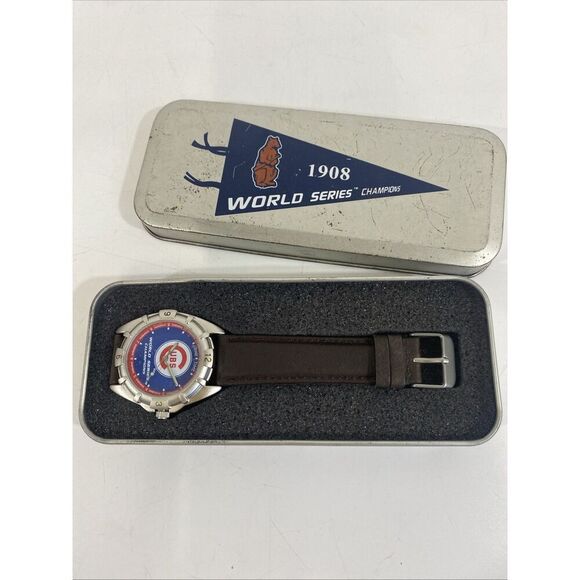 Game Time Watch Chicago Cubs World Series 1908  New Needs Battery - Picture 1 of 7